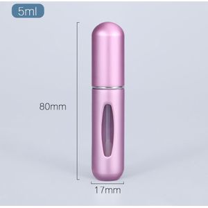 Umetass 5Ml Parfum Fles Spuit Draagbare Mini Geur Doseren Fles Geanodiseerd Aluminium Case Cosmetische Container 1 Stuk