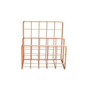 Rose Golden Kantoor Schoolbenodigdheden Brief Houder Organizer Envelop Sorter Mesh Draad Metalen Brief Memo Houder Kleine Lade