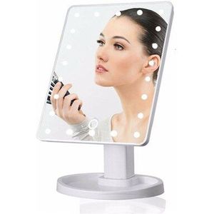 22 LEDs Professionele Verlichte Make-Up Spiegels 5X Mag Met Verstelbare LED Light Touch Screen Spiegels Lamp Voor Make Nachtlampje
