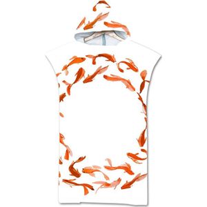 Bad Strand Handdoek Met Kap Microfiber Hooded Gewaad Handdoek Poncho Zwemmen Strand Surfen Vrouw Badjas Beachwear