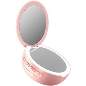 Led Make-Up Spiegel 20 Vanity Light Bluetooth Audio Vergrootglas Aanrecht Touch Screen Cosmetische 10x Vergrootglas Kleine Spiegel Schoonheid