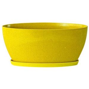 Effen Kleur Ovale Bloempot Plantenbakken Plastic Bonsai Vetplant Pot Plantenbakken Plant Bloem Pot Container Tuin Planters Pot