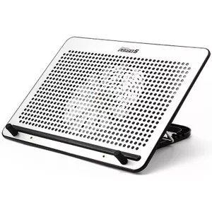 Laptop Cooler RGB Laptop Cooling Pad, Capacitive Touch Key Ultra Slim Portable 2 Quiet 14cm grote fans twee USB 3.0 poorten, tot 17,3 notebooks Laptop Cooling Pad (Color : Black