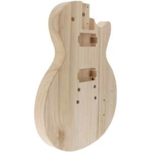Fijne Unfinished Guitar Body Vat Gepolijst Hout Gitaar Handcrafts Vervanging Past Voor St Elektrische Gitaar Onderdelen Accessoire