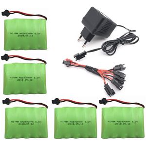 6 V 2400 Mah Aa Ni-Mh Batterij Met Lader Hoge Capaciteit Elektrische Speelgoed Batterij Afstandsbediening Auto Robot Oplaadbare 6 V 2400 Mah