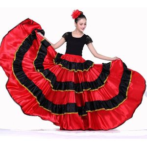 Spaanse Dans Kostuums Flamenco Dans Rok Buikdans Rok Spaanse Flamenco Cosume Stijldansen Jurk 540