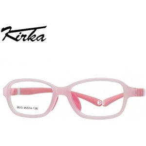 Kirka Kinderen Brillen Frames Volledige Velg Jongen Meisje Bril TR90 Licht Rechthoek Flexibele Kid Brilmontuur Non-Slip Tempels 9013