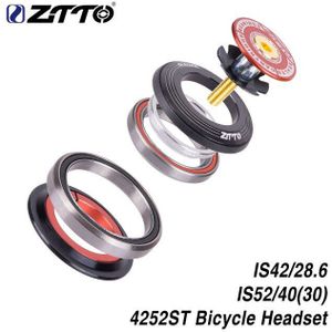 ZTTO 4252ST MTB Bike Road Fiets Headset 42 41.8 52mm 1 1/8 ""1 1/2"" Kranen Rechte vork geïntegreerde hoekcontactlager Goedkope