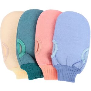 1Pcs Bad Voor Peeling Exfoliërende Mitt Handschoenen Voor Douche Body Borstel Handdoek Wassen Hydraterende Spa Schuim Lichaam Massage Spons