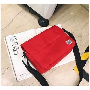'S Tij Canvas Postman Bag Japanse Afdeling Eenvoudige Retro Brede Schouder Messenger Bag Vrouwelijke Arts Studenten Schoudertas