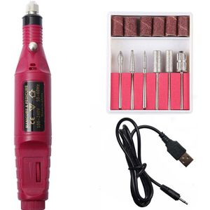 1 Set Mini Electric Nail Boor Machine Manicure Boor Machine Professionele Nail Boor Machine Pedicure Sander Nail Boor Bestand