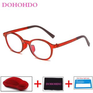 Dohohdo Baby Anti-Blauw Licht Brilmontuur Rood Roze Groen Frame Kinderen Goggle Vlakte Bril Kids Brillen eyewear