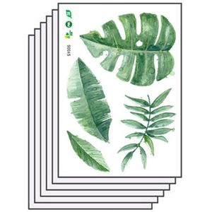 Tropische Regenwoud Plant Muursticker Groen Blad Muurstickers Home Kinderkamer Interieur Muurstickers Decor Supplies