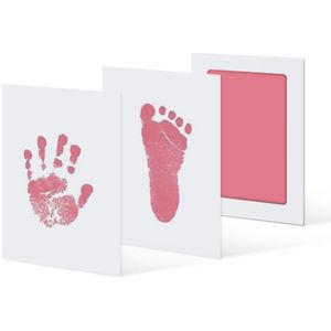 Schattige Veilig Niet Giftig Baby Diy Inktloze Handafdruk Footprint Kit Hand En Voet Stempelkussen Voor 0-6 Maanden pasgeboren Decoratie