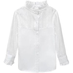 Blouses Voor Meisjes Wit Shirts Voor Meisje Casual Kids School Blouse Voor Meisjes Tiener Grote Meisjes Kleding 6 8 10 12 14 jaar AA3997