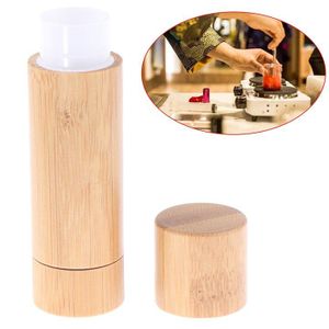 1Pc 4Ml Draagbare Mini Natuurlijke Bamboe Diy Lipstick Lege Tube Cosmetische Container Reizen Fles Leeg Lipgloss Buis