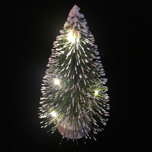 1/12 Miniatuur Led Licht Kerstboom, Mini Xmas Boom Model Voor Poppenhuis Of Micro Landschap Decoratie, 13Cm