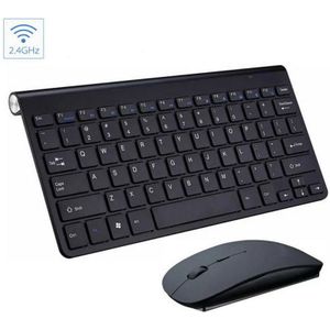 2.4G Slanke Toetsenbord Muis Combo Set Draadloze Multimedia Voor Notebook Laptop Desktop Pc Tv Kantoorbenodigdheden