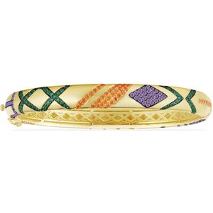 Kakany Mode Hanger 1: 1, geel Multi-Gekleurde Tribal Verharde Armband Met Cross Dames Luxe Monaco Sieraden