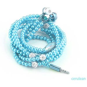 In-Ear Oortelefoon Meisje Sieraden Parel Ketting Headset Met Microfoon Oordopjes Voor High-Fidelity Stereo Hoofdtelefoon