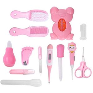 13 Pcs Pasgeboren Baby Gezondheidszorg Set Kids Grooming Kit Manicure Nagelknipper Kam Emery Haarborstel Thermometer Baby Care Tool