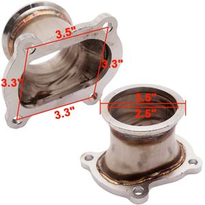 CT26 Downpipe Turbo Flens rvs 2.5 "Outlet V-Band Voor Toyota
