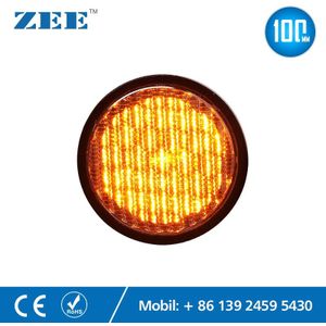 4inches 100mm Geel Amber LED Verkeer Lampen Mini Verkeerslichtlicht Module LED Vervanging Verlichting PC Plastic Behuizing