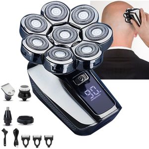 8D Oplaadbare Bald Head Scheerapparaat Mannen Haar Neus Oor Baard Trimmer Scheerapparaat Clipper Mannen Gezicht Scheren Machine