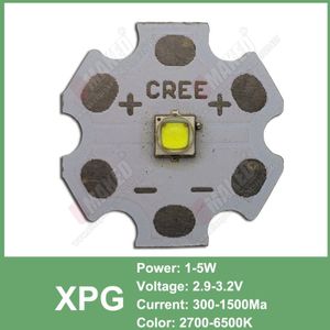 3W 5W 10W Cree Xml Xpe Xpg Xte Led Warm Whtie, wit Rgb High Power Led Chip Op 20 Mm Pcb