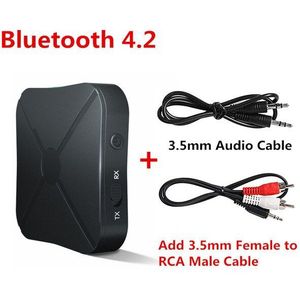 Bluetooth 5.0 4.2 Ontvanger Zender 3.5Mm Aux Jack Rca Stereo Muziek Bluetooth Draadloze Audio Adapter Voor Auto Tv Pc luidsprekers