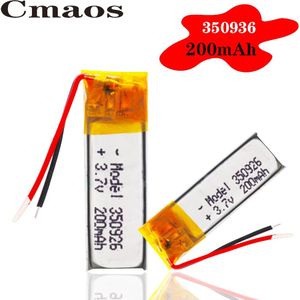 3.7V 200Mah Oplaadbare Batterij 350926 Lithium Li-Po Polymeer Oplaadbare Batterij Voor MP3 MP4 Gps Bluetooth Oortelefoon speaker