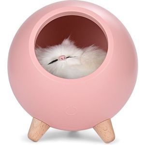 Originaliteit Eigenaardige Product Kitten Usb Lading Kleine Nachtlampje Sfeer Slaapkamer Slaap Licht Gezellige Kitty Kleine Night-licht