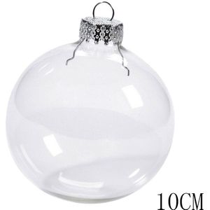 6/8/10cm 12 stks/set Kerstboom Opknoping Decoraties Plastic Clear Ball Ornament Snuisterij Huidige Doos decoratie