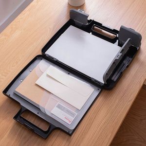 Draagbare A4 Bestanden Document Klembord Storage Case Organizer Houder Office Supply