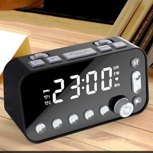 Dab/Dab + Wekker Fm Radio Draagbare Muziekspeler Met Led Groot Scherm Dual Wekker/automatische Slaap Instelling