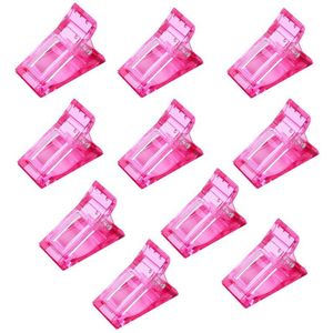 10Pcs Nail Clip Kleurrijke Plastic Nagellak Remover Clip Manicure Art Builder Gereedschappen Voor Vinger Building Gel Extension Clam