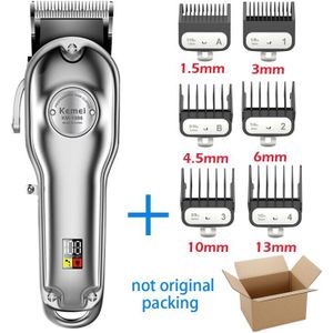 Kemei Tondeuse Snoerloze Haar Snijder Oplaadbare Krachtige Motor Kapper Tondeuse KM-1986