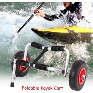 Draagbare Lichtgewicht Opvouwbare Boot Kayak Carrier Stabiel Ondersteuning Kano Trolley Transport Trailer Winkelwagen Verwijderbare Wielen Water Sport