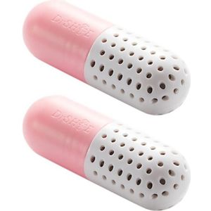 2 Stuks Schoenen Deodorant Capsule Closet Luchtverfrisser Schoen Droogmiddel Voor Bacteriën Geur Eliminator Schoen Care Kit