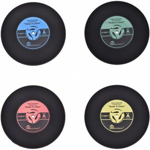 4 Stuks Plastic Vinyl Cd Album Record Drankjes Onderzetters Bar Nuttig Food Grade Tafel Cup Glas Skid Mat Bekerhouder eetkamer Decor