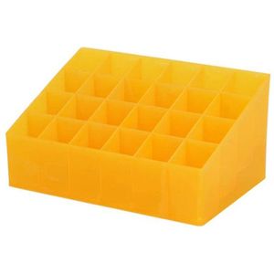 24 Grid Lipstick Houder Plastic Cosmetische Organisator Lipsticks Display Rack Draagbare Make Storage Box