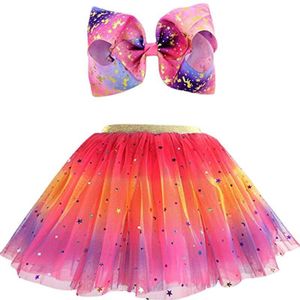 Zomer 1Set Meisjes Ballet Pettiskirts Bling Print Prinses Gaas Rok