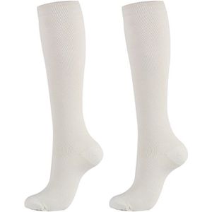 Spatader Lange Sokken Been Relief Pijn Knie Sokken Druk Compressie Kousen Unisex Effen Kleur Dij Hoge Sokken Nylon