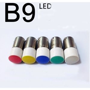 BA9S LED Indicator Light Bulb B9 12 v Geel Wit Blauw Groen Rood Instrument Lamp