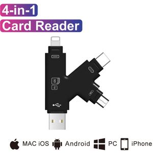 Sd Kaartlezer De Memoria Sd Micro Adapter Carte Sd Type C Otg Memory Kaartlezer Voor Adaptador Iphone Samsung Macbook