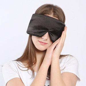 Eye Eye Cover Masker Extra Grote Dikke Oor Moffel 100% Zijde Slaap Eyemask Zijde Slapen Slaapmasker Schaduw Zijde Unisex volwassen
