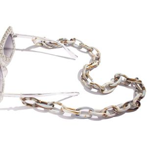 Flatfoosie Vintage Zonnebril Bril Ketting Multicolor Acryl Chain Verstelbare Uiteinden Hals Ketting Lenzenvloeistof Lanyard 72 Cm