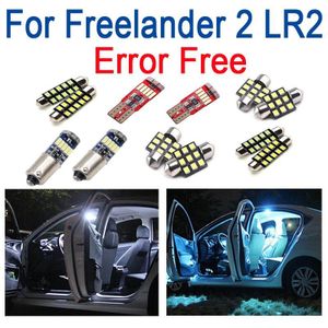 14Pcs Led Kentekenverlichting + Interieur Leeslampjes Kit Pakket Voor Land Rover Voor Freelander 2 LR2 (2006)