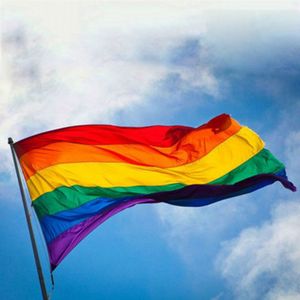 1 Pcs 90*150Cm Lgbt Vlag Voor Lesbische Gay Pride Kleurrijke Regenboog Vlag Voor Gay Home Decor Gay vriendelijke Lgbt Vlag Lgbt Pride Vlag