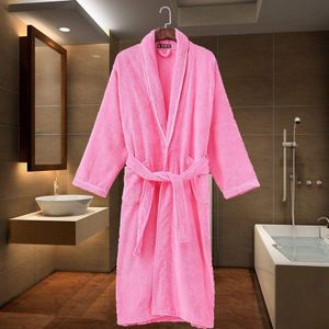 100% Katoen badjas Mannen Katoen Winter Dikke Zachte boucle lange mouwen nachtkleding liefhebbers badjas badjas Homewear Pyjama bruid